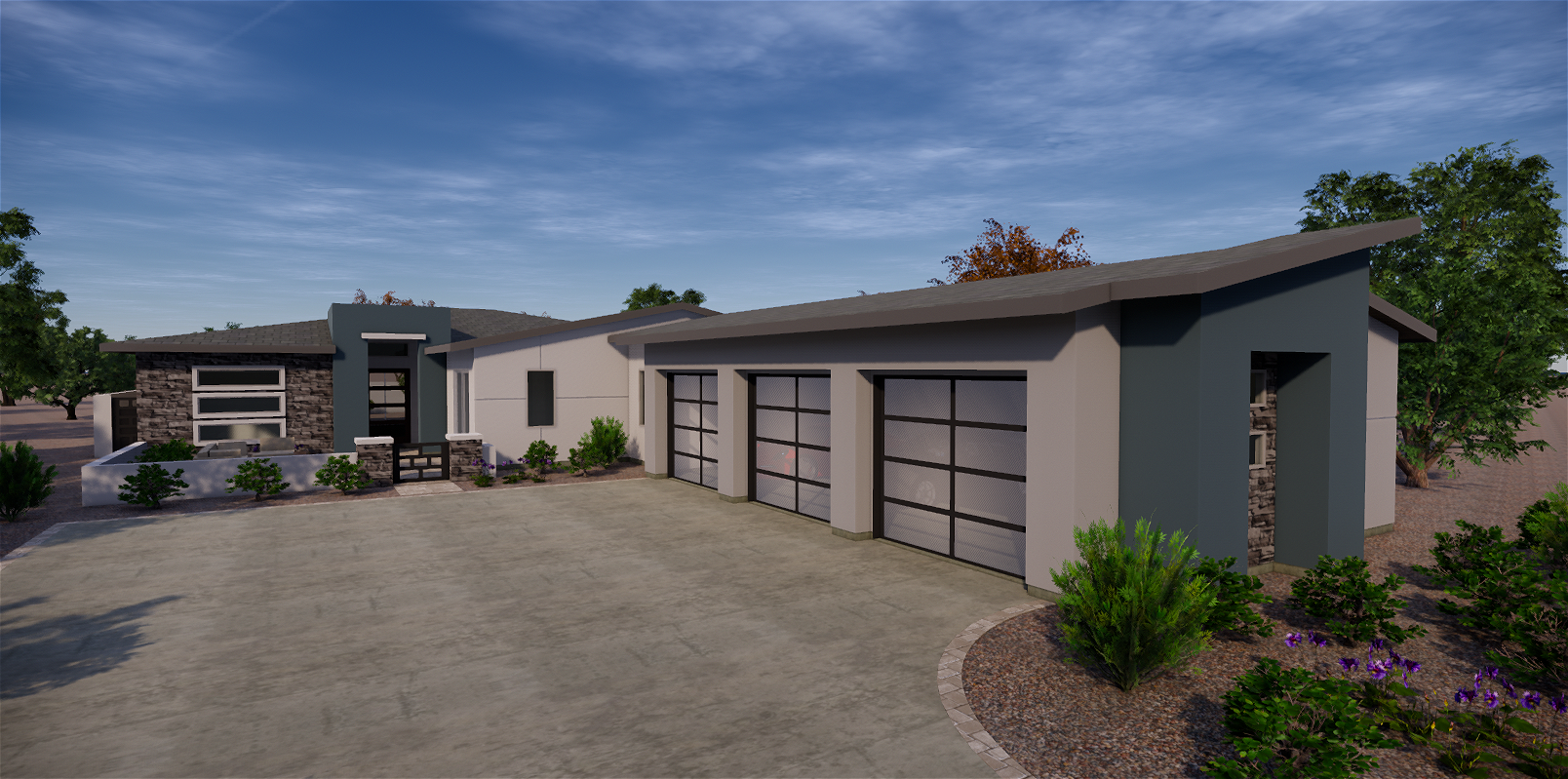 Primary suite and living detail